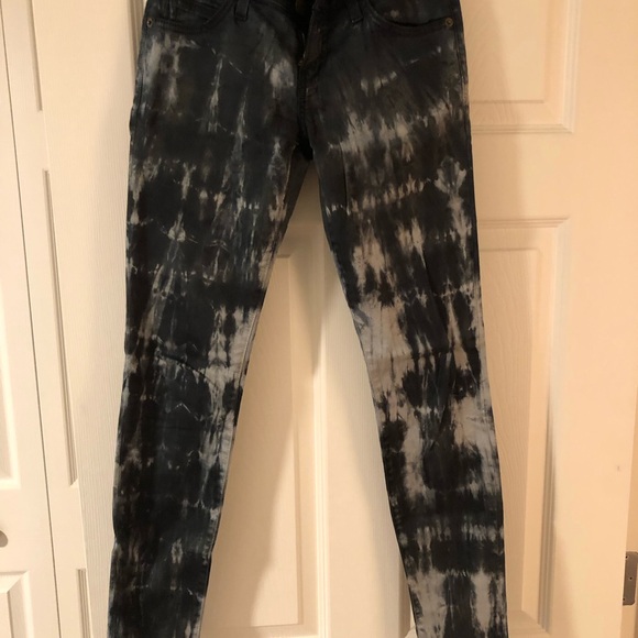 Current/Elliott size 25 black tie dyed jeans - Picture 4 of 6